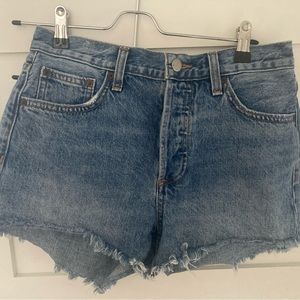 Aritzia Denim Forum Ex-Boyfriend Short - Size 25 - Picture This Bleu